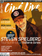 Spielberg en couverture de Ciné Live