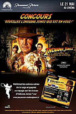 Concours Indiana Jones et le royaume du crâne de cristal