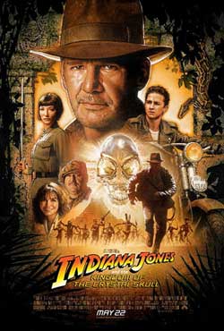 Indiana Jones et le royaume du crâne de cristal, l'affiche US