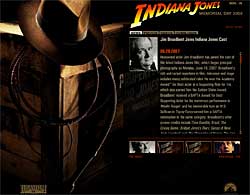 Nouvelle version du site IndianaJones.com