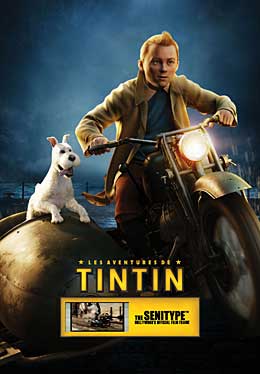 Senitype Tintin le secret de la licorne