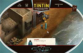Les aventures de Tintin : le jeu en ligne